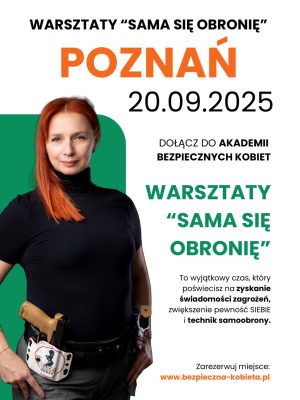 SAMOOBRONA, WARSZTATY, SZKOLENIE, KOBIETA, BEPIECZENSTWO